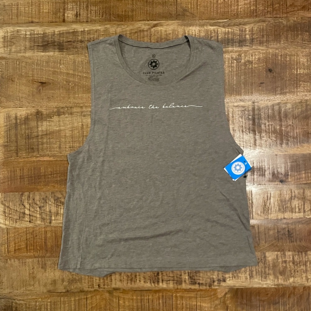 NWT Club Pilates ‘Embrace the Balance’ Muscle Tank